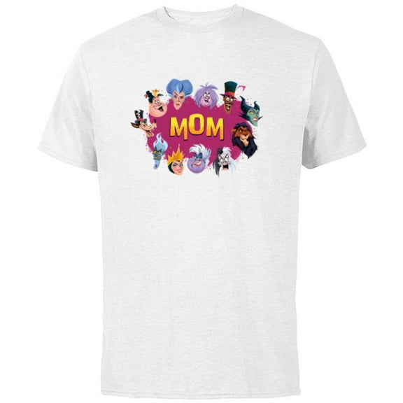 Disney Villain Squad Family Trip Vacation Reunion Mom - Short Sleeve Cotton T-Shirt for Adults - Customized-White
