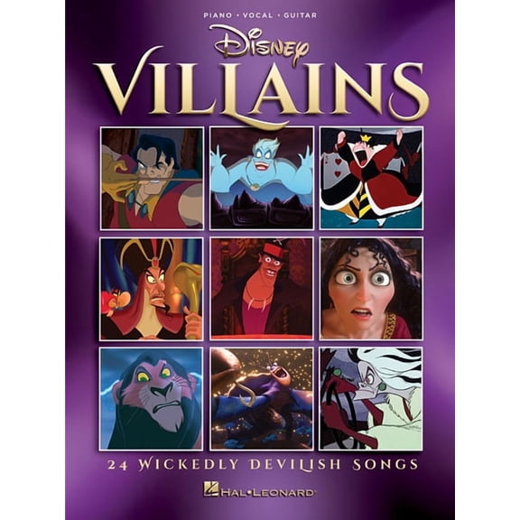 Disney Villains: 24 Wickedly Devilish Songs, (Paperback)