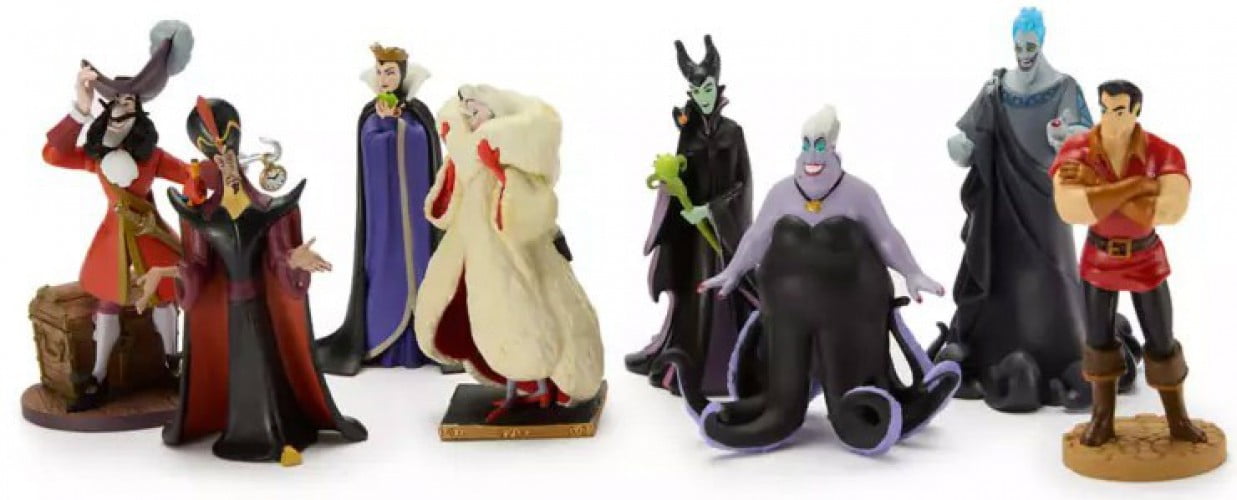 Disney, Villains 8-Piece PVC Figure Play Set, no code, collector's