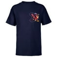 thumbnail image 1 of Disney Villains Alphabet Monogram Captain Hook Letter X - Short Sleeve T-Shirt for Kids - Customized-Navy, 1 of 5