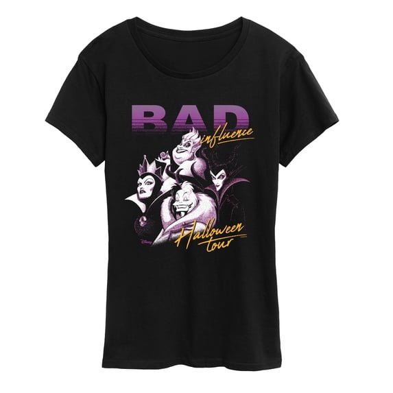 Disney Villains - Bad Influence - Women's Short Sleeve Graphic T-Shirt