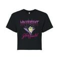 thumbnail image 1 of Disney Villains - Black Hearted - Juniors Cropped Cotton Blend T-Shirt, 1 of 5