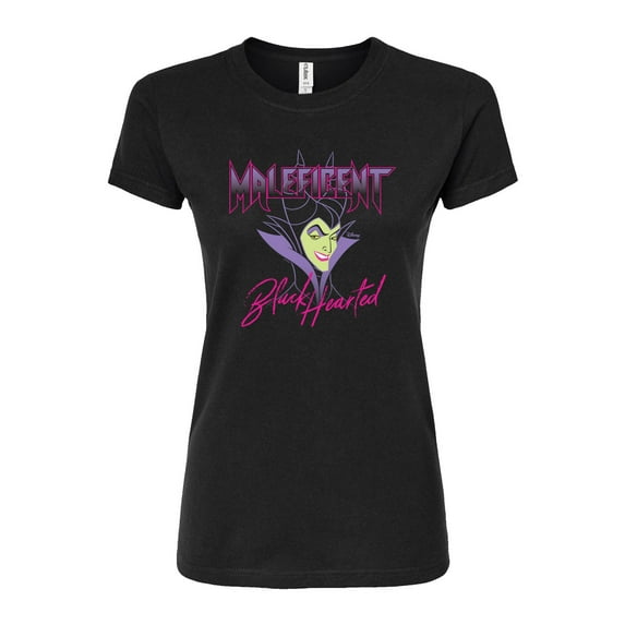 Disney Villains - Black Hearted - Juniors Fitted Graphic T-Shirt