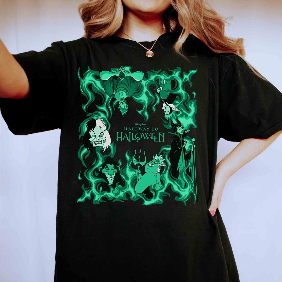 Disney Villains Characters Halfway to Halloween 2024 Tshirt