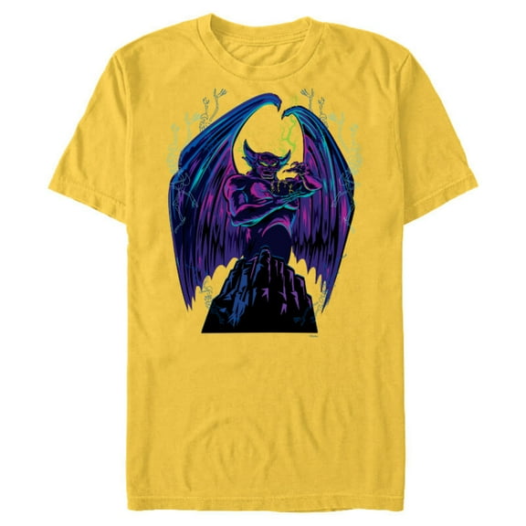 Disney Villains Chernabog - Short Sleeve Blended T-Shirt for Adults - Customized-Yellow