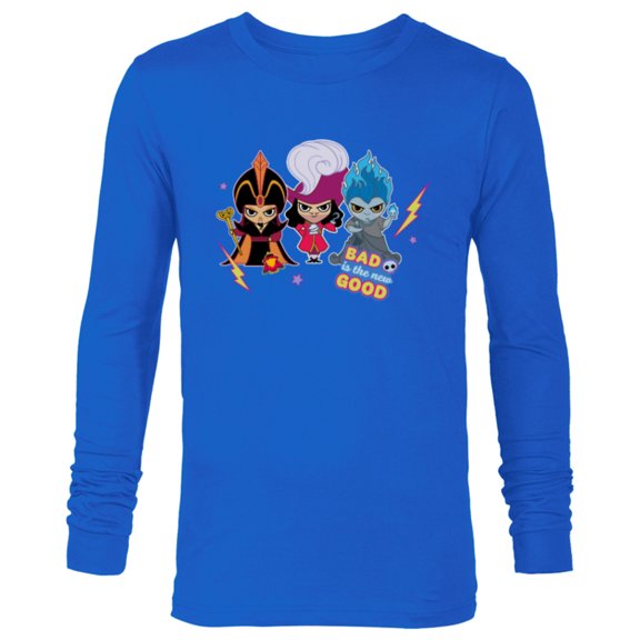 Disney Villains Chibi Bad is the New Good - Long Sleeve T-Shirt for Men - Customized-Navy