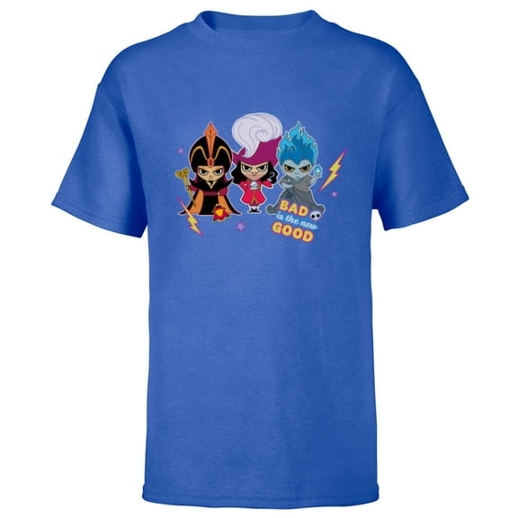 Disney Villains Chibi Bad is the New Good - Short Sleeve T-Shirt for Kids - Customized-Royal