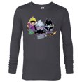 thumbnail image 1 of Disney Villains Chibi Don’t Call Us Cute - Long Sleeve T-Shirt for Men - Customized-Charcoal Heather, 1 of 5