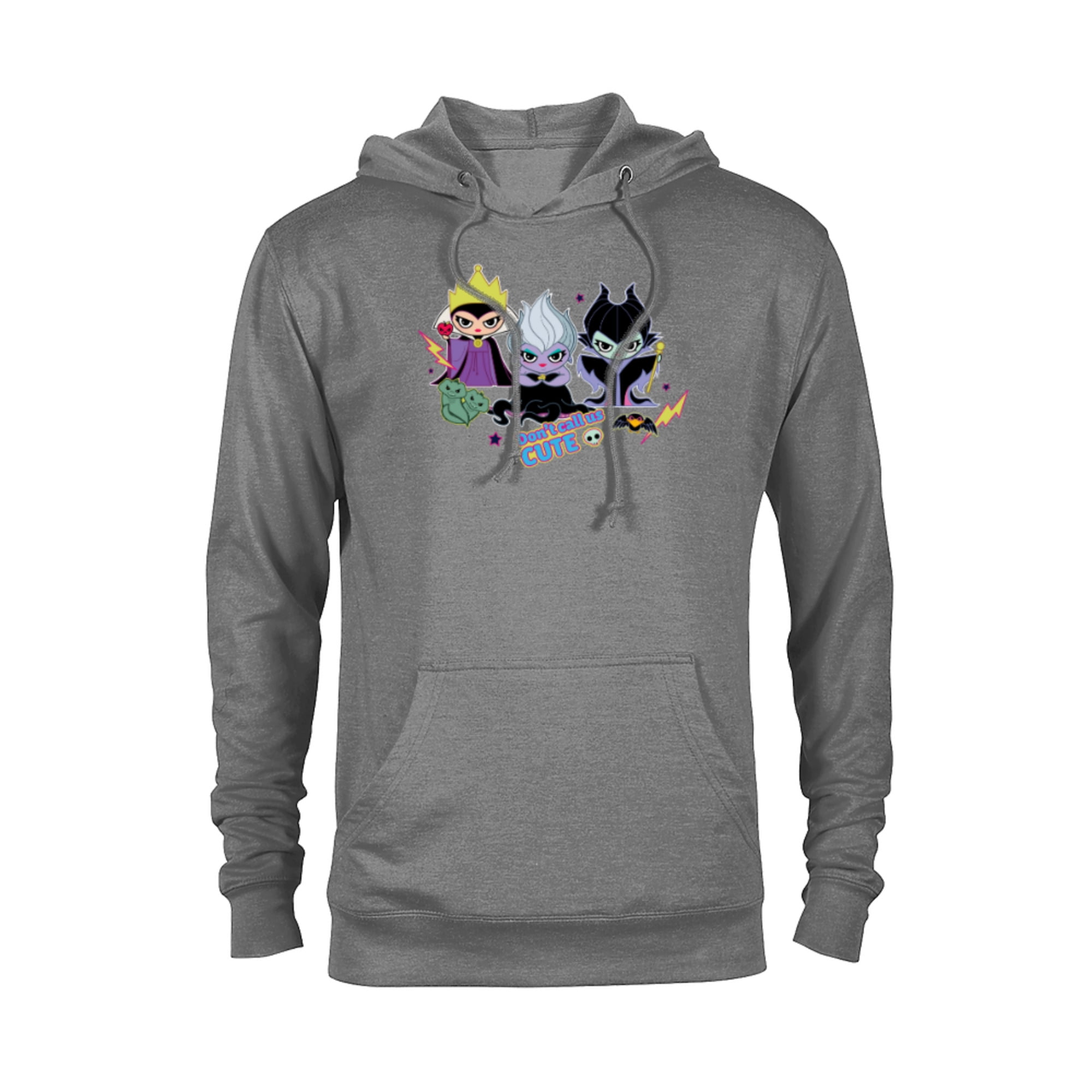 Disney Villains Chibi Don’t Call Us Cute - Pullover Hoodie for Adults ...