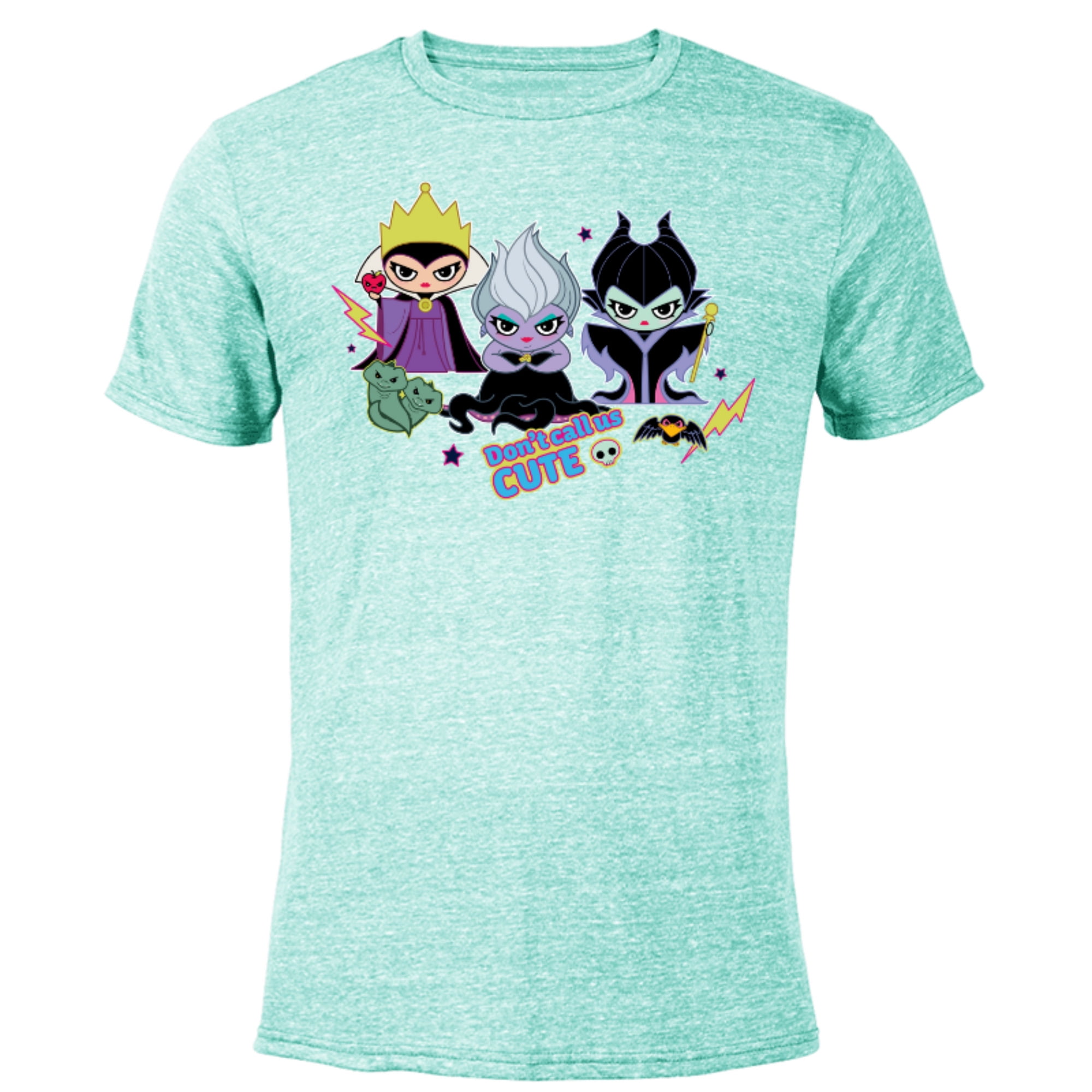 Disney Villains Chibi Don’t Call Us Cute - Short Sleeve Blended T-Shirt ...