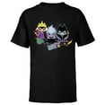 thumbnail image 1 of Disney Villains Chibi Don’t Call Us Cute - Short Sleeve T-Shirt for Kids - Customized-Black, 1 of 5