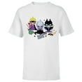 thumbnail image 1 of Disney Villains Chibi Don’t Call Us Cute - Short Sleeve T-Shirt for Kids - Customized-White, 1 of 5