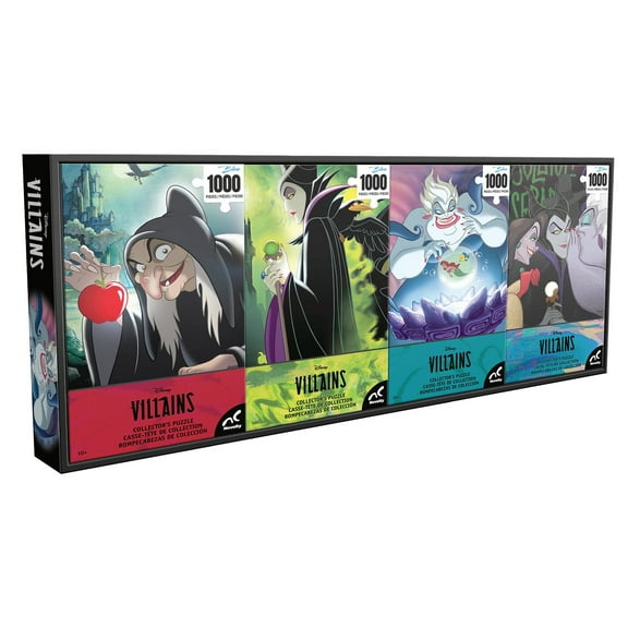 Disney Villains Collectors Puzzle Set  4-Pack (1000 Pieces Each)