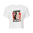 thumbnail image 1 of Disney Villains - Cruella Chillin Like A Villain - Juniors Cropped Cotton Blend T-Shirt, 1 of 5