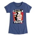 thumbnail image 1 of Disney Villains - Cruella Chillin Like A Villain - Toddler & Youth Girls Short Sleeve Graphic T-Shirt, 1 of 5