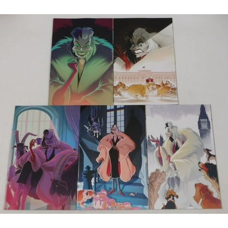 Disney Villains Cruella De Vil #1-5 VF/NM complete series Virgin Covers by Sweeney Boo ; Dynamite (AC17)