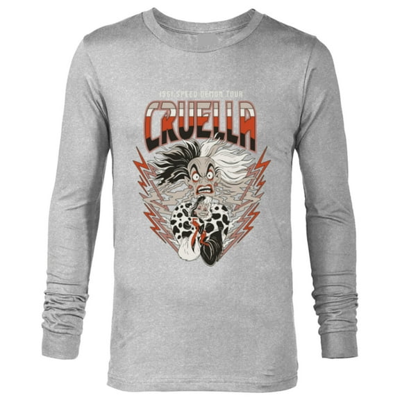Disney Villains Cruella De Vil 1961 Speed Demon Tour Band - Long Sleeve T-Shirt for Men - Customized-Athletic Heather