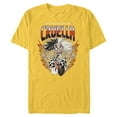 thumbnail image 1 of Disney Villains Cruella De Vil 1961 Speed Demon Tour Band - Short Sleeve Blended T-Shirt for Adults - Customized-Yellow, 1 of 5