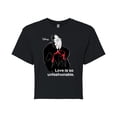 thumbnail image 1 of Disney Villains - Cruella De Vil Love Unfasionable  - Juniors Cropped Cotton Blend T-Shirt, 1 of 5