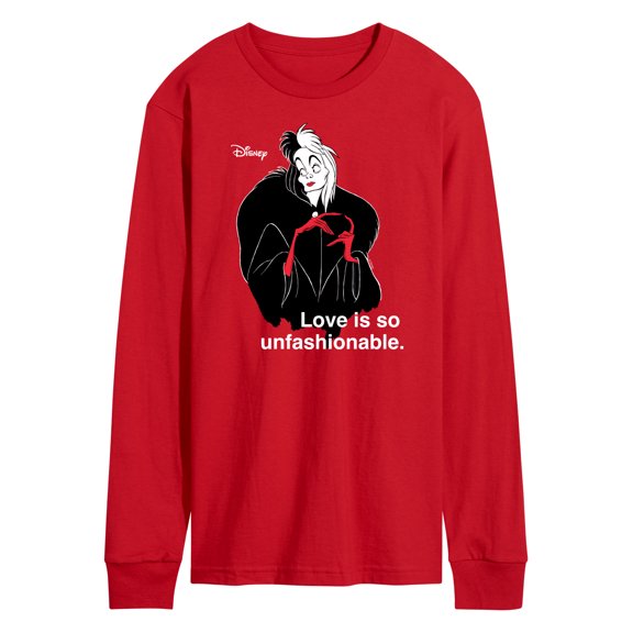 Disney Villains - Cruella De Vil Love Unfasionable  - Men's Long Sleeve T-Shirt