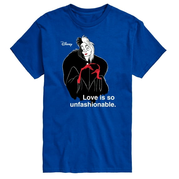 Disney Villains - Cruella De Vil Love Unfasionable - Men's Short Sleeve Graphic T-Shirt