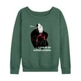 thumbnail image 1 of Disney Villains - Cruella De Vil Love Unfasionable  - Women's Lightweight French Terry Long Sleeve Shirt, 1 of 5