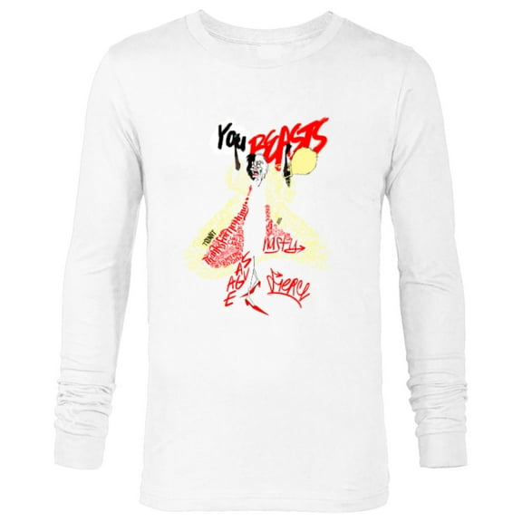 Disney Villains Cruella De Vil You Beasts - Long Sleeve T-Shirt for Men - Customized-White