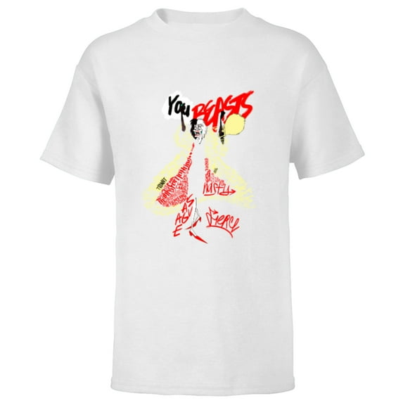 Disney Villains Cruella De Vil You Beasts - Short Sleeve T-Shirt for Kids - Customized-White