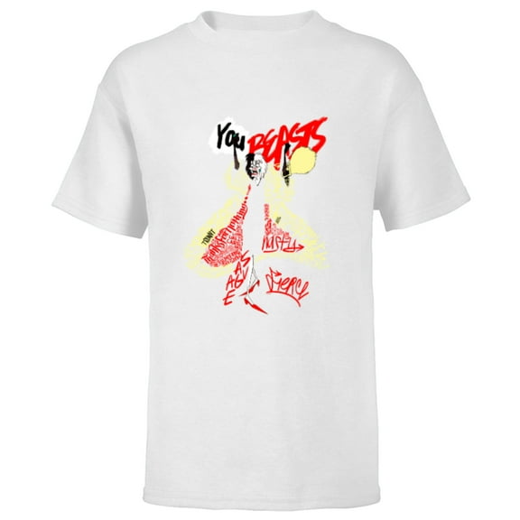 Disney Villains Cruella De Vil You Beasts - Short Sleeve T-Shirt for Kids - Customized-White