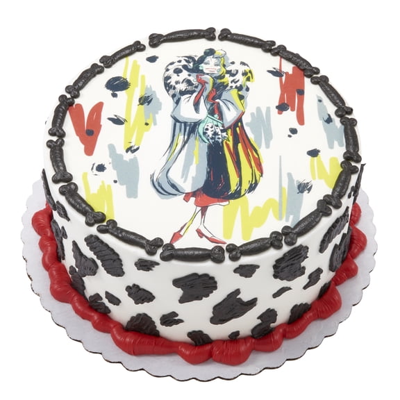 Disney Villains Cruella Round Cake