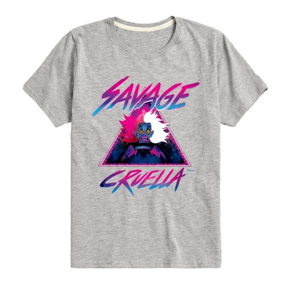 Disney Villains - Cruella Savage - Toddler & Youth Short Sleeve Graphic T-Shirt