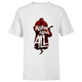 thumbnail image 1 of Disney Villains Cruella de Vil Fashion Above All - Short Sleeve T-Shirt for Kids - Customized-White, 1 of 5