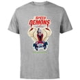 thumbnail image 1 of Disney Villains Cruella de Vil Speed Demons - Short Sleeve Cotton T-Shirt for Adults - Customized-Athletic Heather, 1 of 5
