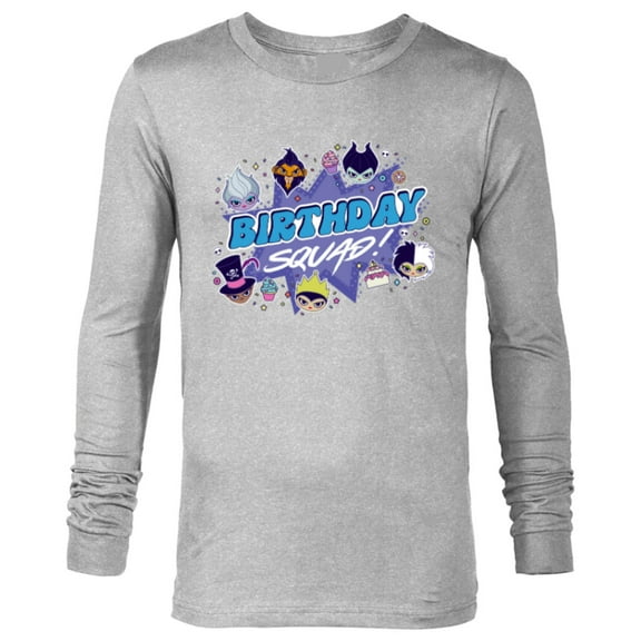 Disney Villains Cute Evil Family Friends Crew Birthday Squad - Long Sleeve T-Shirt for Men - Customized-Athletic Heather