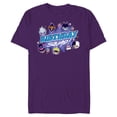 thumbnail image 1 of Disney Villains Cute Evil Family Friends Crew Birthday Squad - Short Sleeve Blended T-Shirt for Adults - Customized-Purple, 1 of 5