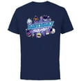 thumbnail image 1 of Disney Villains Cute Evil Family Friends Crew Birthday Squad - Short Sleeve Cotton T-Shirt for Adults - Customized-Navy, 1 of 5