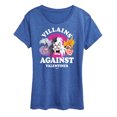 thumbnail image 1 of Disney Villains - De Vil, Ursula, Queen Grimhilde - Villains Against Valentines - Women's Short Sleeve Graphic T-Shirt, 1 of 1