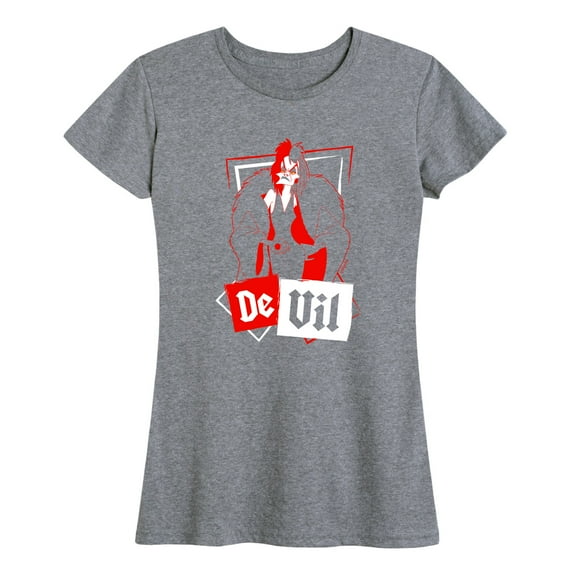 Disney Villains - De Vil - Women's Short Sleeve Graphic T-Shirt