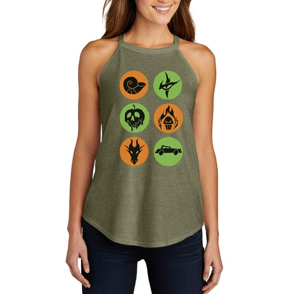 Disney Villains - Disney Villains Icons - Juniors High Neck Tank Top