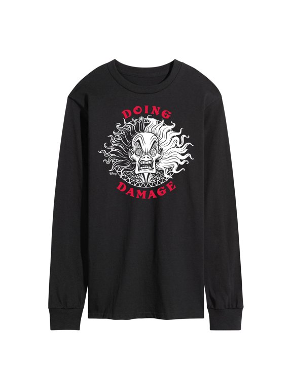 Villains - Doing Damage Cruella Men's Long Sleeve Graphic T-Shirt