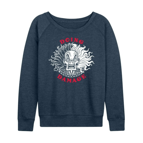 Disney Villains - Doing Damage Cruella - Women's Lightweight French Terry Long Sleeve Shirt