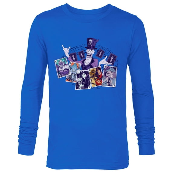 Disney Villains Dr. Facilier Playing Cards - Long Sleeve T-Shirt for Men - Customized-Navy