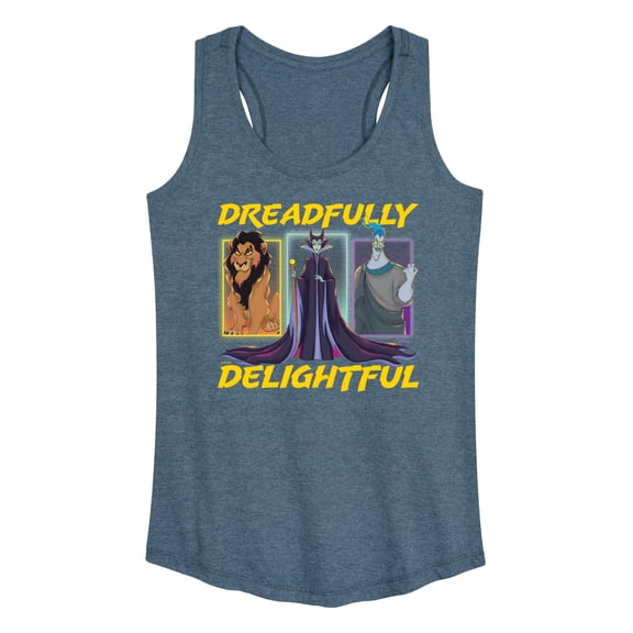 Disney Villains - Dreadlfully Delightful Scar Maleficent Hades - Women's Racerback Tank Top