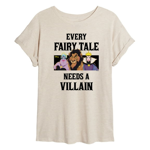 Disney Villains - Every Fairy Tale Needs A Viillain - Women's Oversized T-Shirt