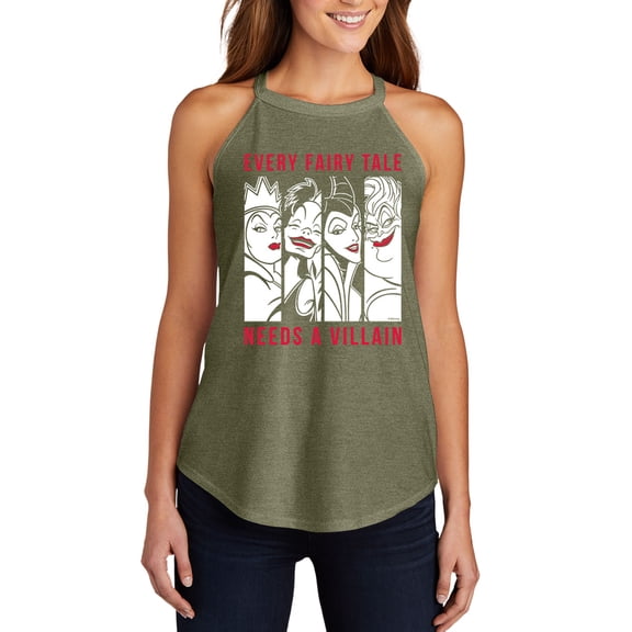 Disney Villains - Every Fairy Tale Needs A Villain - Juniors High Neck Tank Top