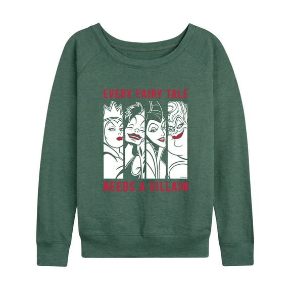 Disney Villains - Every Fairy Tale Needs A Villian - Women's Lightweight French Terry Long Sleeve Shirt