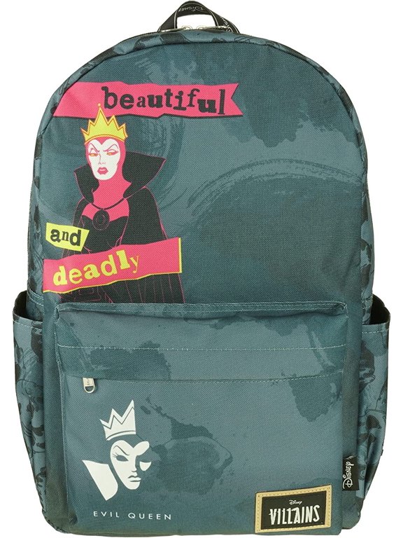 Villains Evil Queen Backpack 17" with Laptop Compartment for School, Travel, and Work
