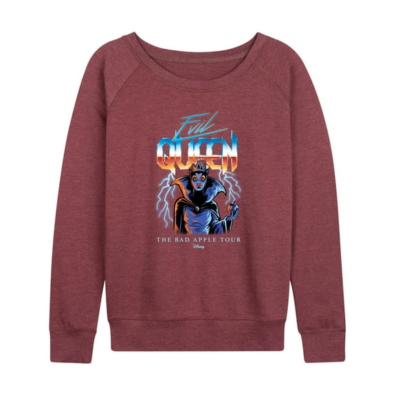 Disney Villains - Evil Queen Bad Apple Tour - Women's Lightweight French Terry Long Sleeve Shirt