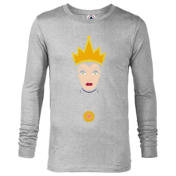Disney Villains Evil Queen Big Face T-Shirt - Long Sleeve T-Shirt for Men - Customized-Athletic Heather