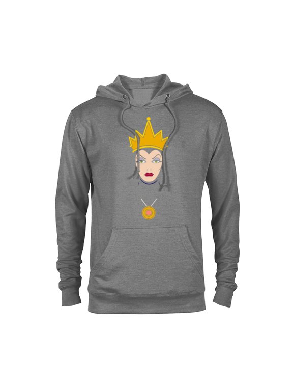 Villains Evil Queen Big Face T-Shirt - Pullover Hoodie for Adults - Customized-Graphite Heather